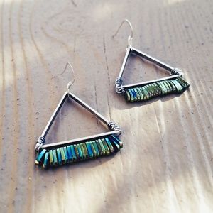 "Magnetic Motions"- Hematite Earings